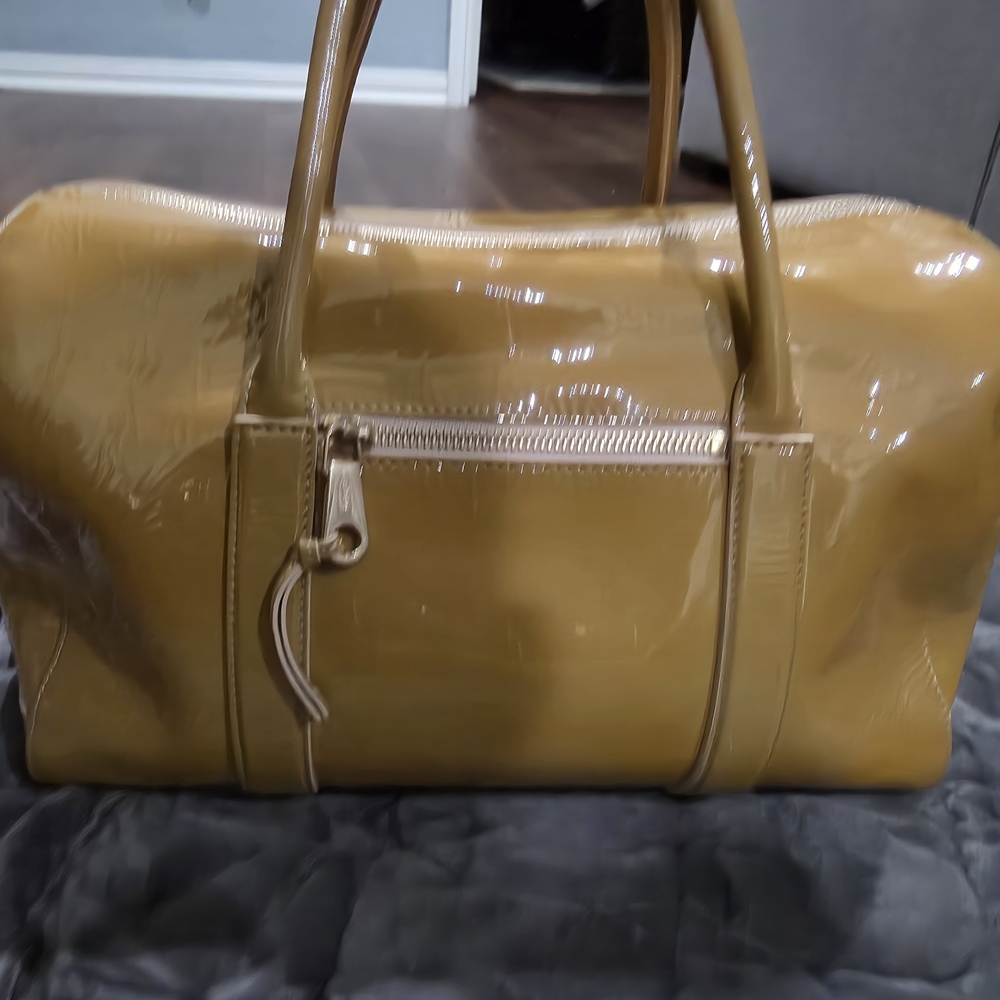 Glossy Mustard Yellow Handbag